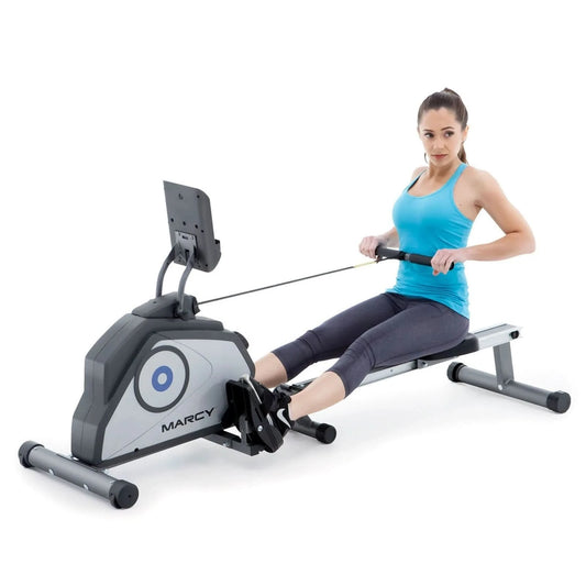Marcy NS-40503RW Foldable Magnetic Rower Home Gym w/ LCD Monitor & 8 Resistance Levels
