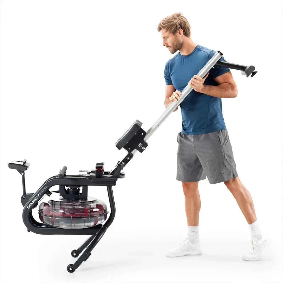 Marcy NS-6023RW Water Rowing Machine Rower Foldable LCD Monitor Home Gym Cardio